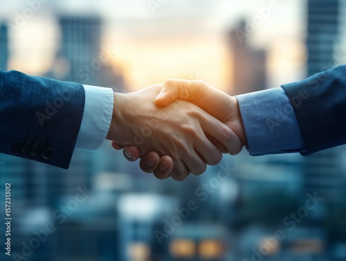 selective focus handshake after signing disarmament agreement