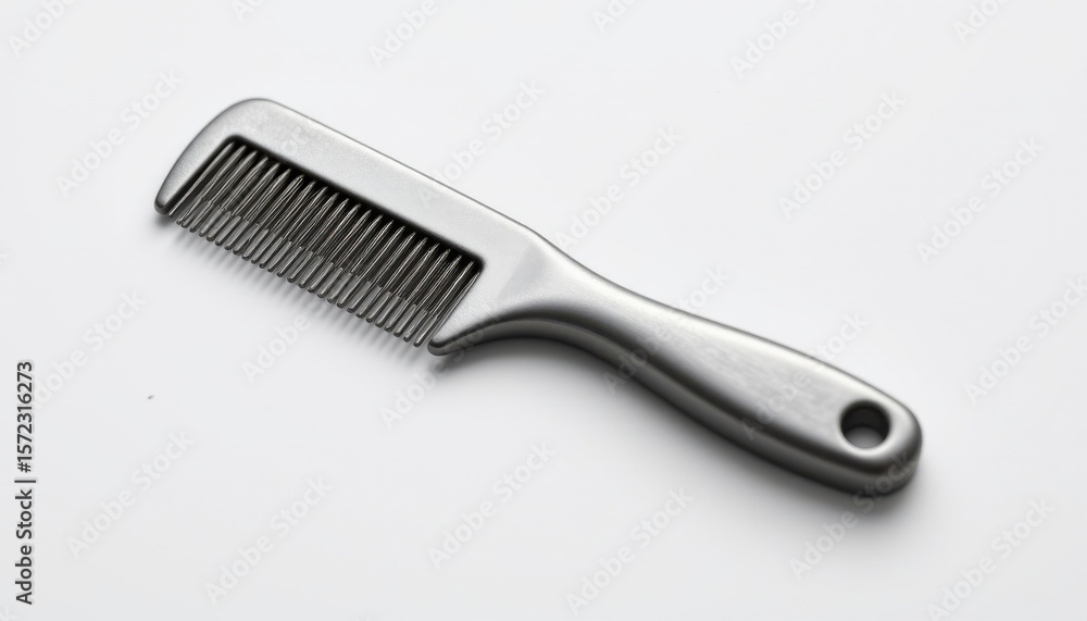 a minimal clean brushed metal comb in the shape of a cylinder with flexible outer shell, no text or branding, isolated on pure white background, ultra high resolution. a minimal clean brushed metal comb in the shape of a cylinder with flexible outer shell, no text or branding, isolated on pure white background, ultra high resolution.