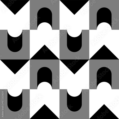 Abstract geometric seamless...