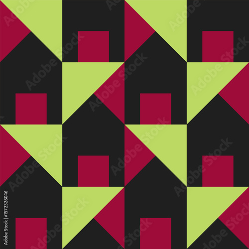 Abstract geometric seamless...