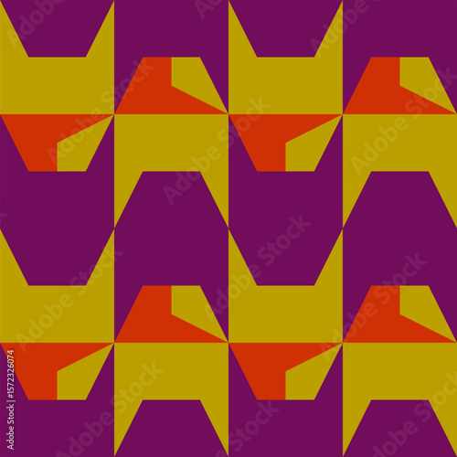 Abstract geometric seamless...