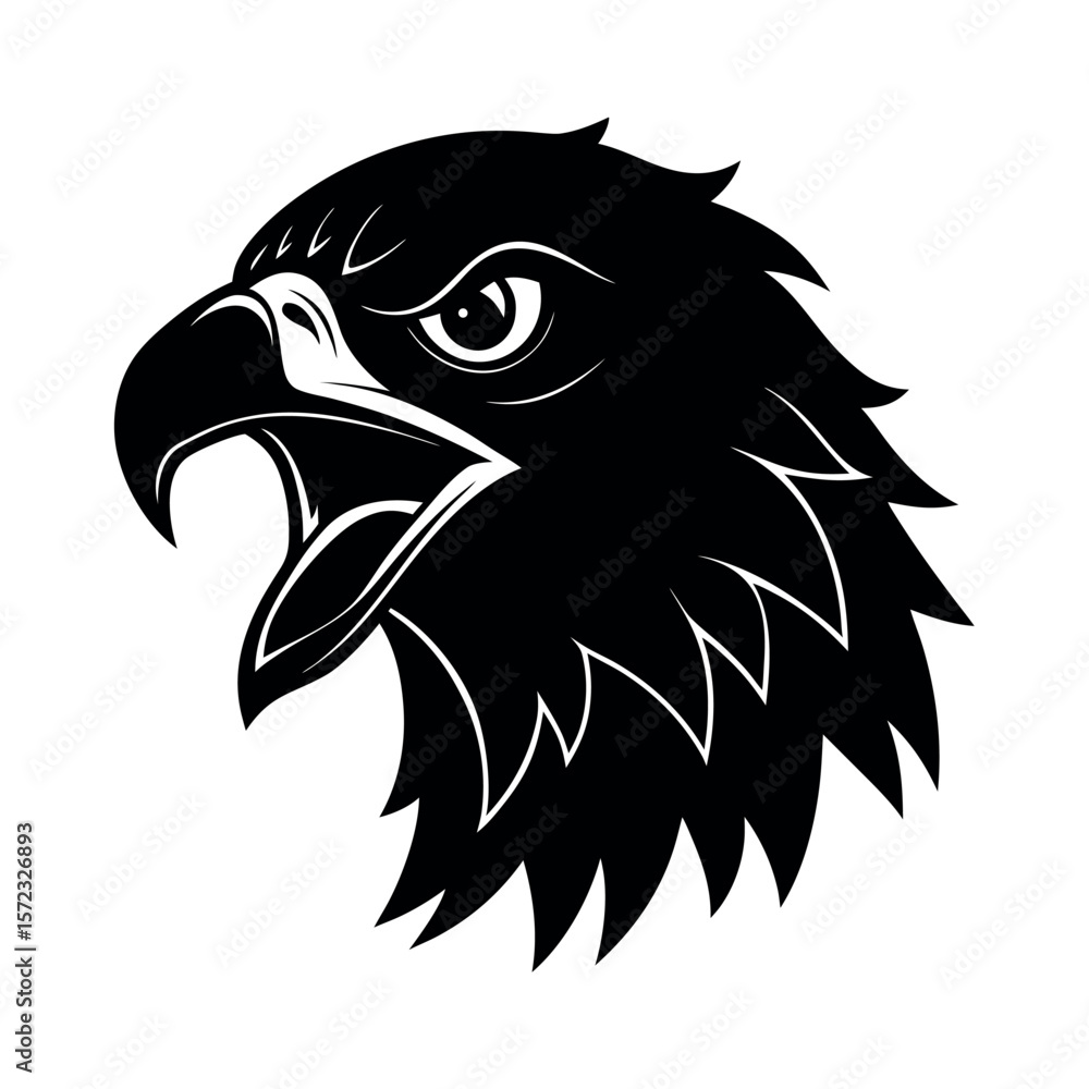 Obraz premium Augur Buzzard Angry Expression