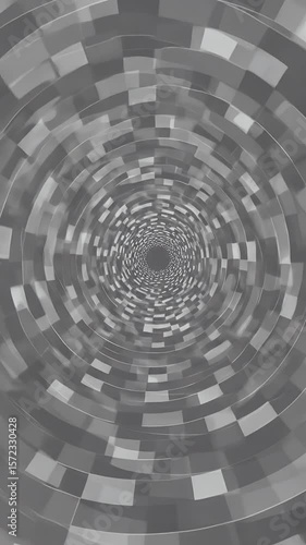 Abstract Tunnel Geometry Structure Perspective Pattern Background