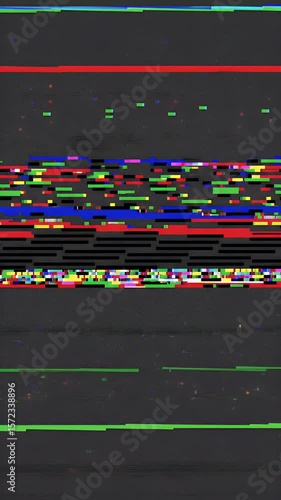 Glitch Noise Error Digital Damage Abstract Background Video
