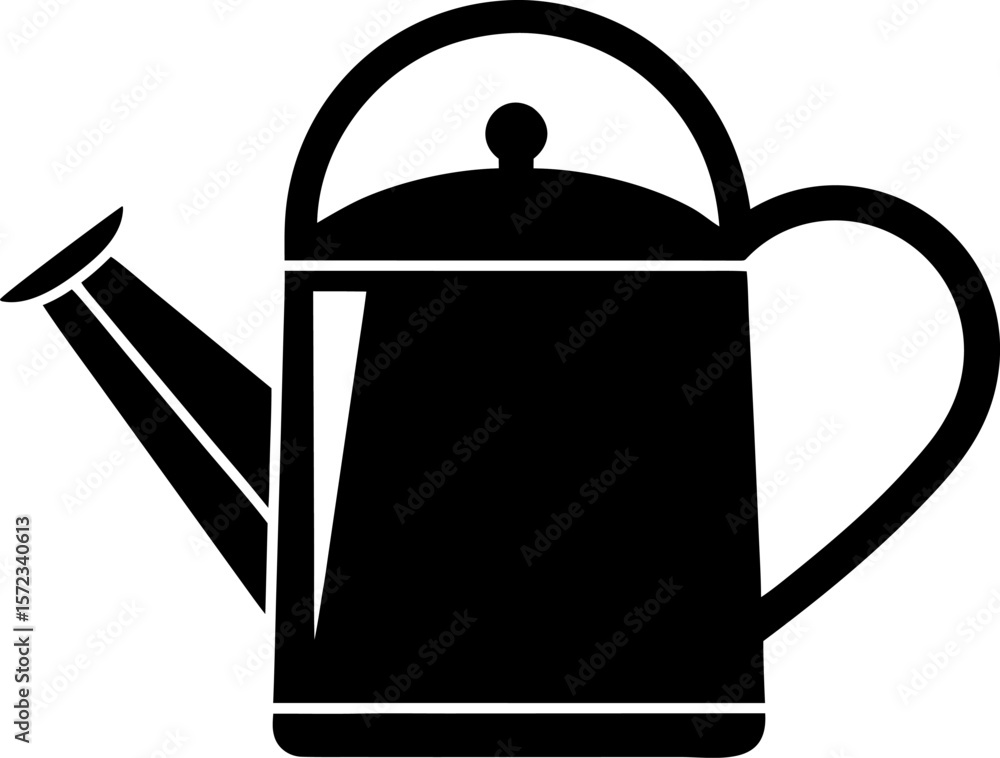Obraz premium Black and White Watering Can Icon