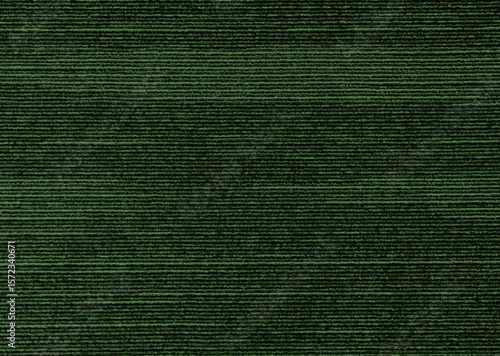 Dark green textured carpet made of fine thread for office buildings and hotels.