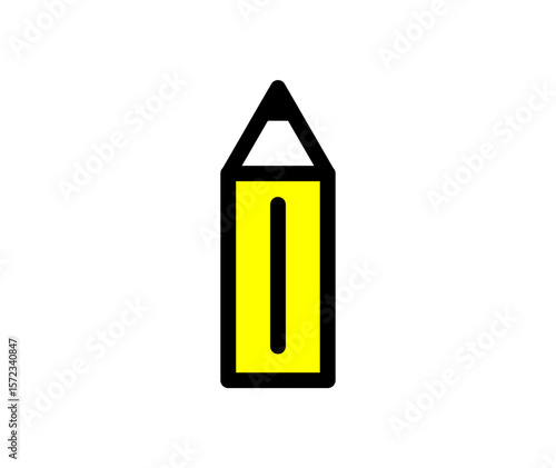 ペンシルのアイコン / pencil icon / オフィス・仕事・勉強・文房具