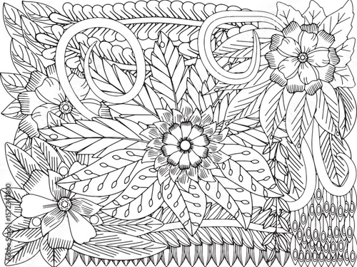 Flowers Coloring Pages For Adultes