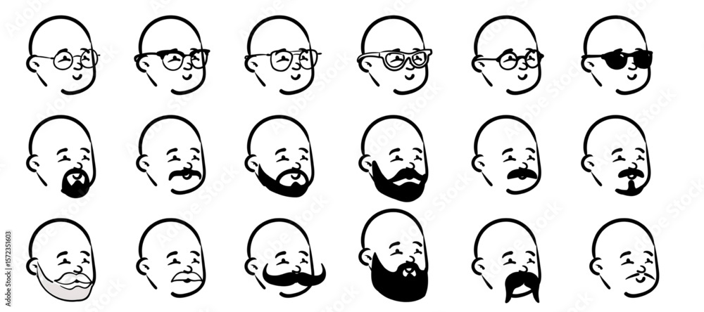 Neutral Bearded Man Cartoon Profile – Tech-Friendly Minimalist Icon
Neutral Bearded Man Cartoon Profile – Tech-Friendly Minimalist Icon