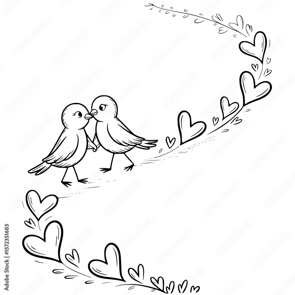 Marital Bliss Cartoon Love Love Adventure Vector Graphics