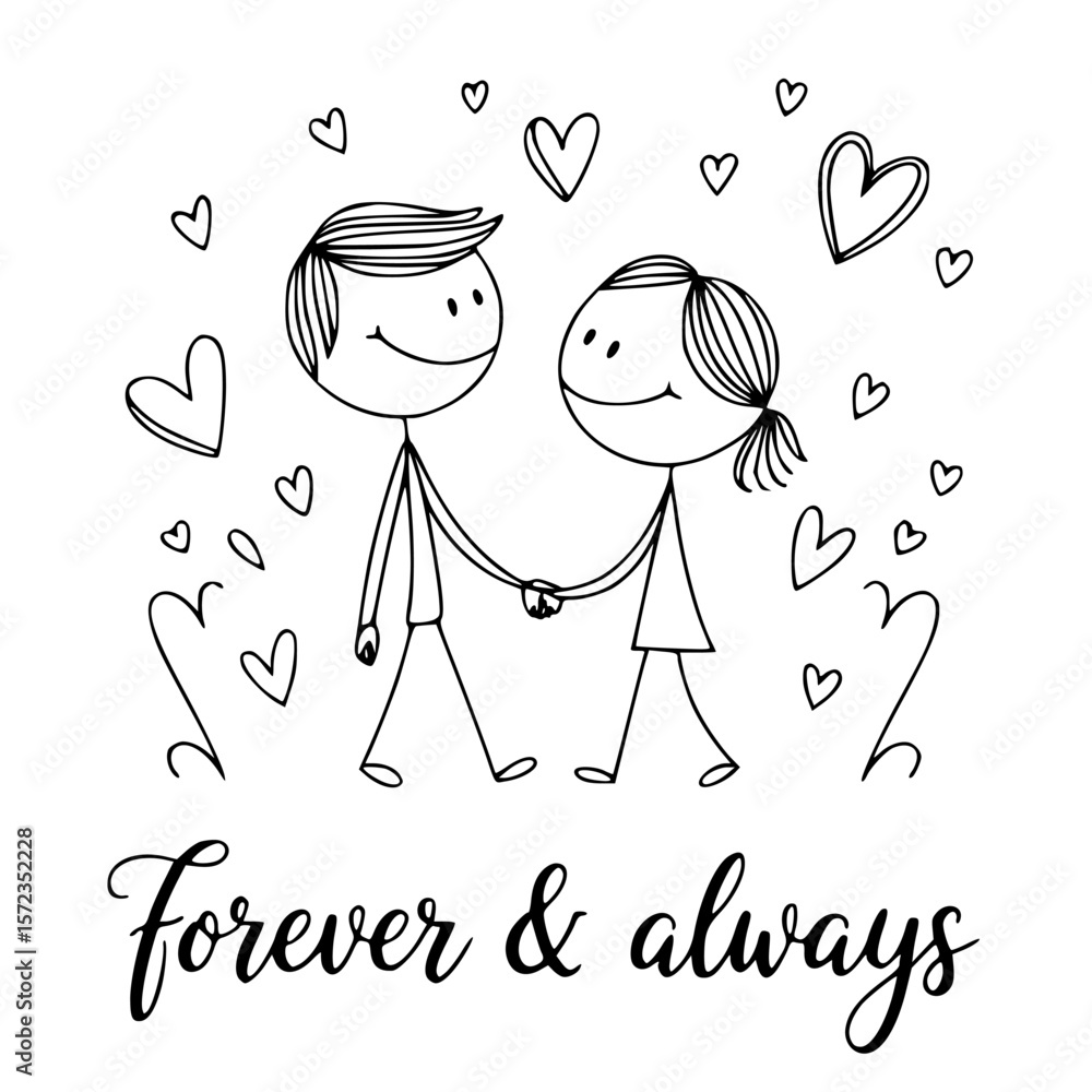 Love Romance Couple Vector Graphics