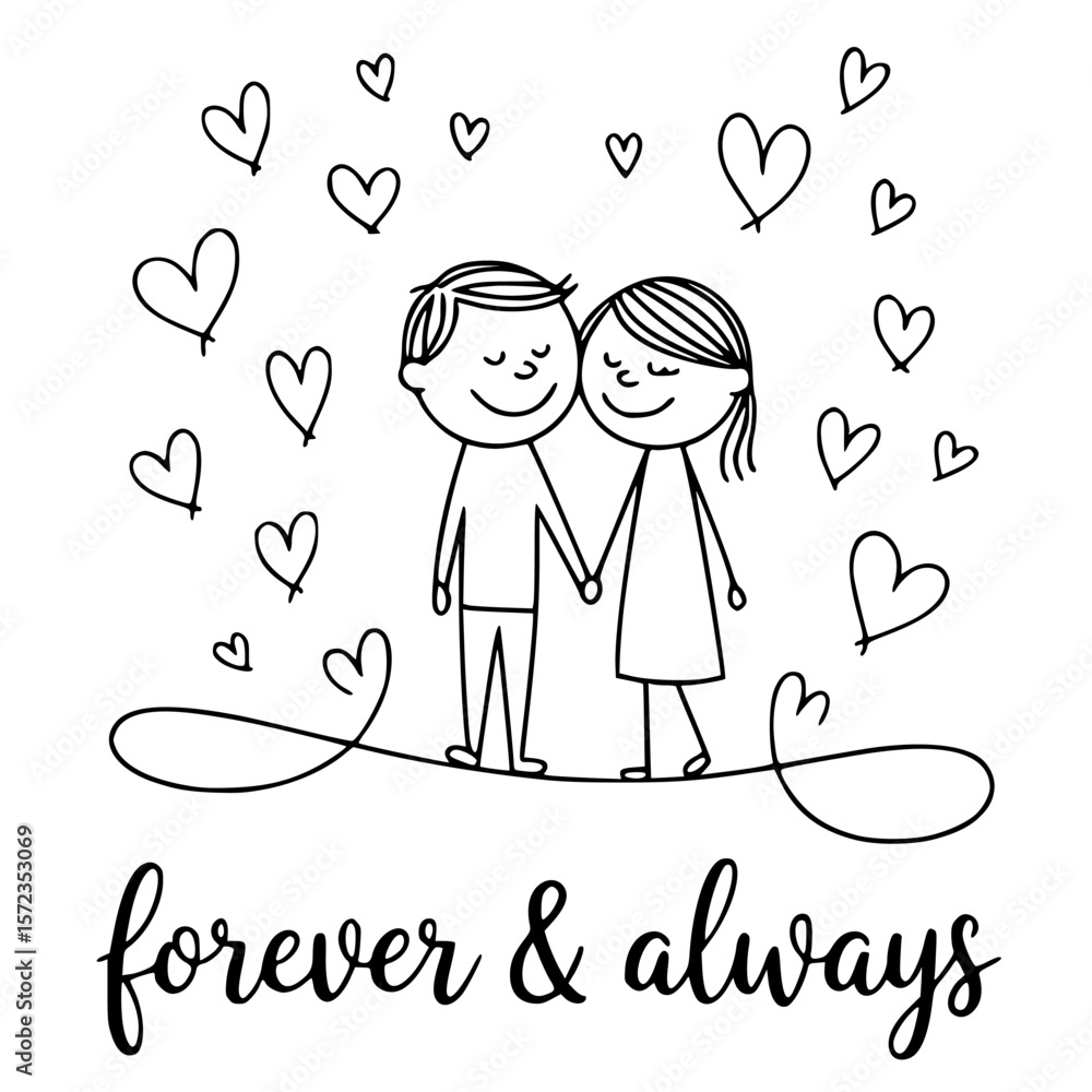 Couple Painting Mural Couple With Coffee Cups Couple Sharing Ice Cream Vector Graphics