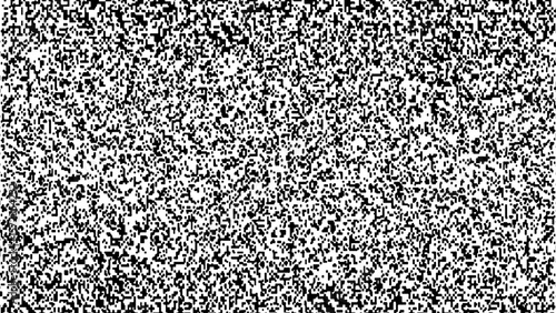 Pixelated Noise Pattern – Black and White Digital Static Texture Background
