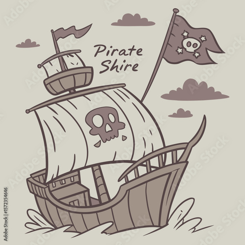 The Nautical Adventures of Pirate Shire Across the Ocean Waves