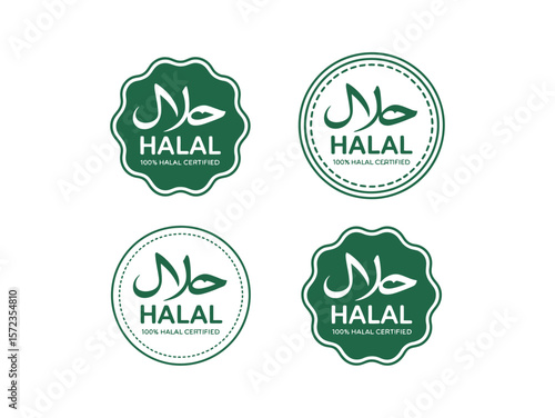 halal icon badge certified Free Vector
Halal logo design vector stock halal Free Vector