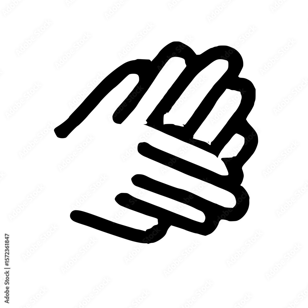 Simple Outline Handdrawn Clapping Hand Gesture Communication Sign Icon Simple Outline Handdrawn Clapping Hand Gesture Communication Sign Icon