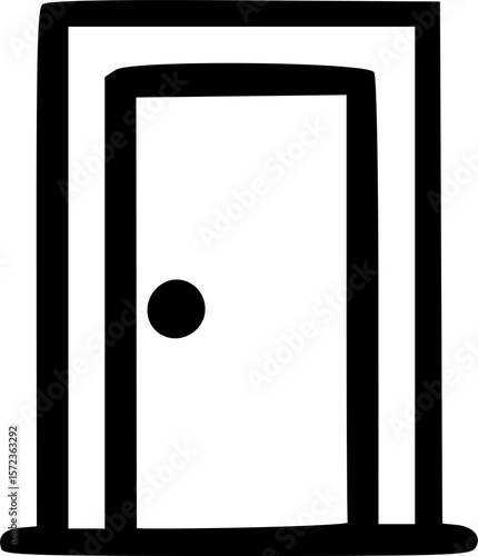 Door Home Entrance Outline