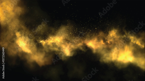 Vibrant cosmic explosions illuminate the dark night sky, revealing a spectacular supernova in a distant galaxy