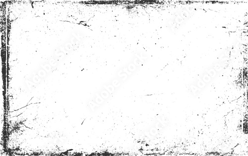 Faded distressed grunge texture with scattered speckles and cracked edges vector