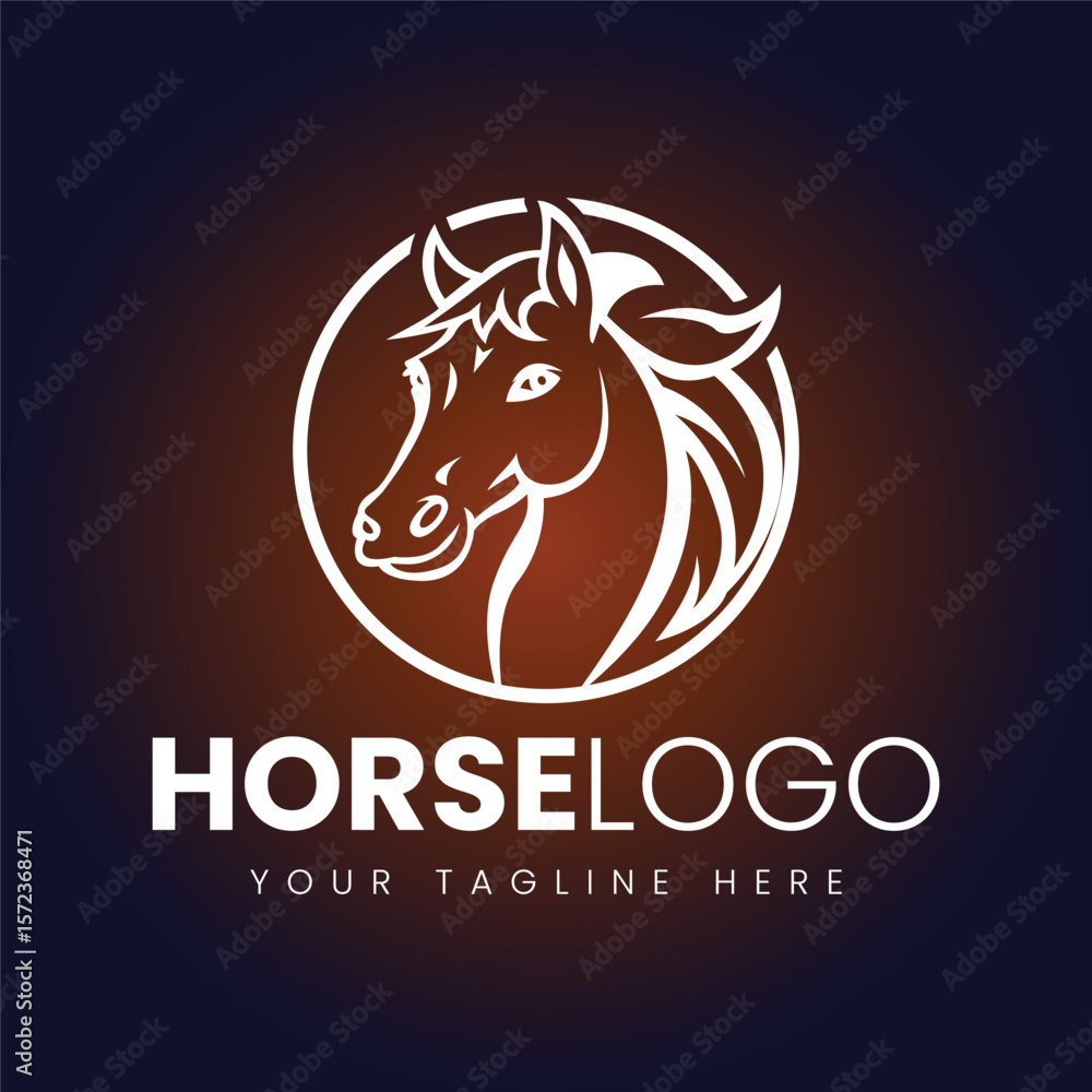 Obraz premium Horse logo design