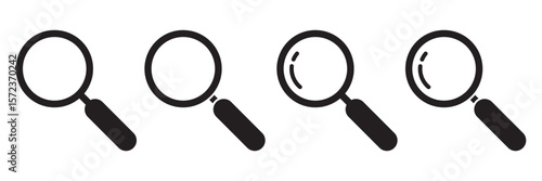 search modern line style icon . magnifying glass icon . eps 10 