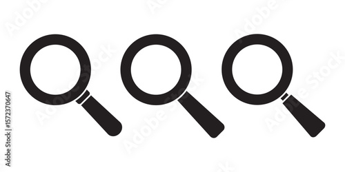 search icon . Magnifier Search magnify glass icon vector symbol design illustration . eps 10 