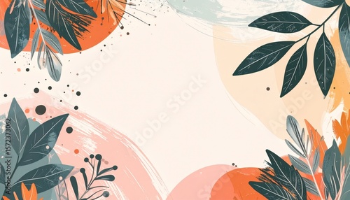 Floral design creation studio space digital artwork creative environment aesthetic viewpoint art concept for modern decor