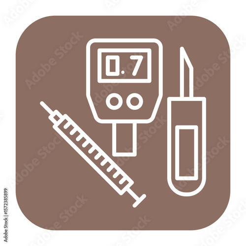 Diabetes Testing Kit Icon