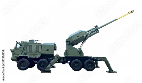 Alexander SPG (Serbian 155mm self-propelled gun based on a reinforced KAMAZ 8×8 wheeled chassis)