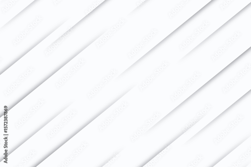 Fototapeta premium Abstract white and gray diagonal geometric shapes background