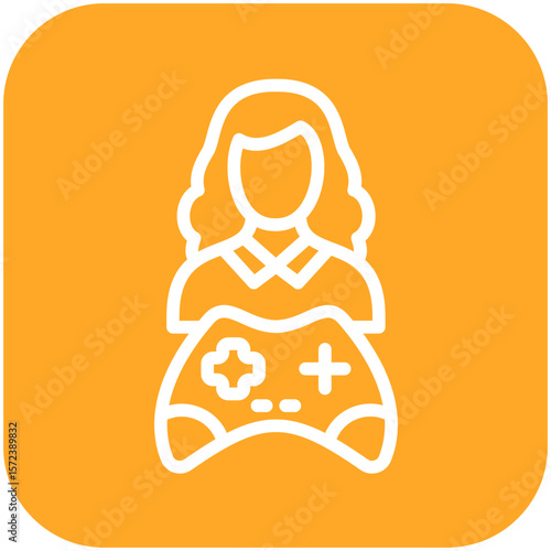 Gamer Female Icon