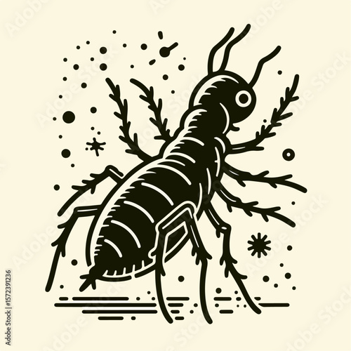 flea vector illustration 