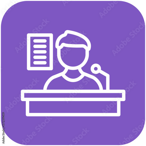 Speech Writer Icon