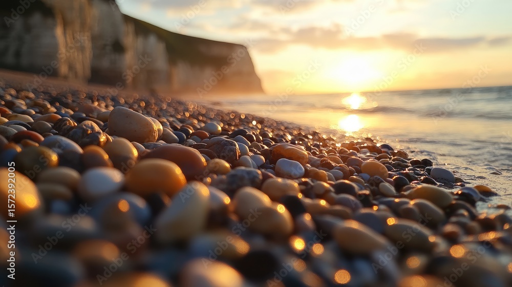 Obraz premium beach view decorated with sunlight