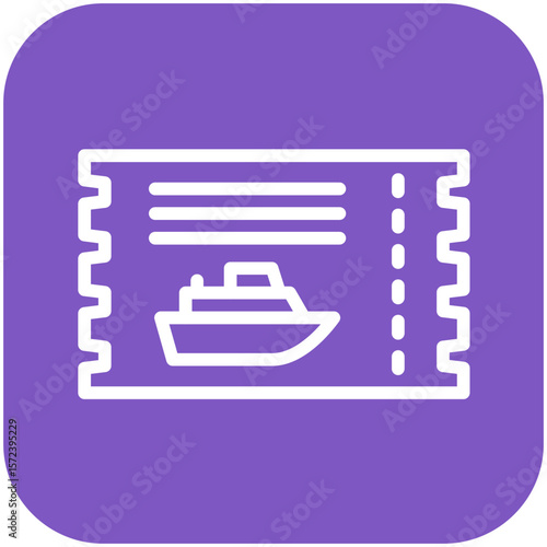 Cruise Ticket Icon