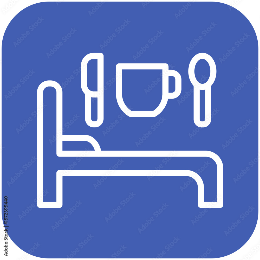 Fototapeta premium Bed & Breakfast Icon