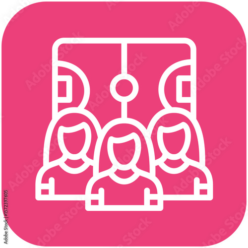 Field Hockey Female Team Icon