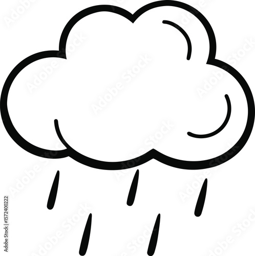 weather forecast icon line art vector illustration transparent background