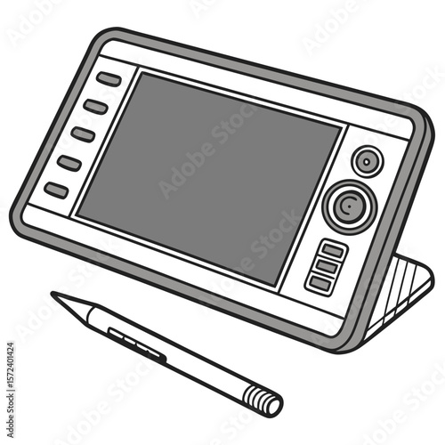 Digital drawing tablet with stylus graphic tablet drawing tool