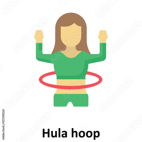 Hula hoop Vector Icon which can easily modify or edit