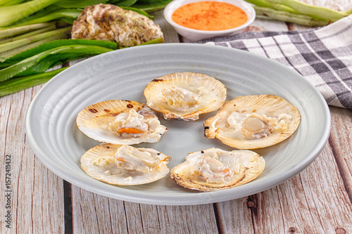 Wallpaper Mural Grilled scallops with cream cheese Torontodigital.ca