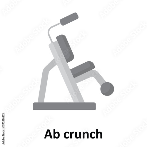 Ab crunch Vector Icon which can easily modify or edit