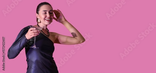 Beautiful young woman with ...
