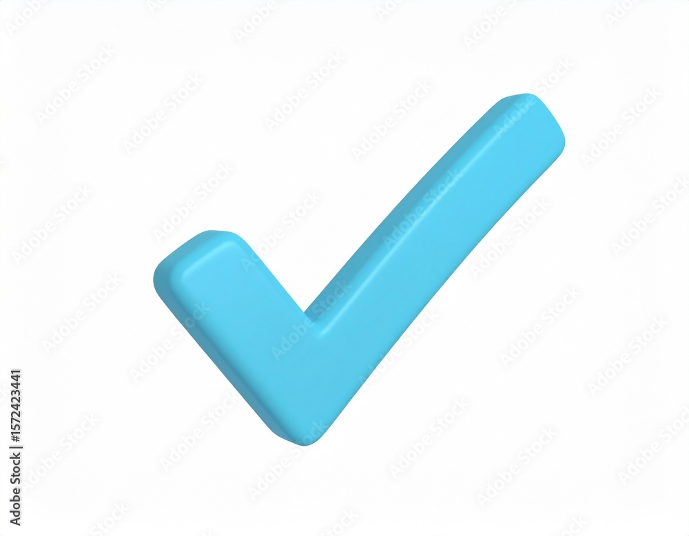 check 3d rendering isolated on white background cartoon plastic style icon check 3d rendering isolated on white background cartoon plastic style icon