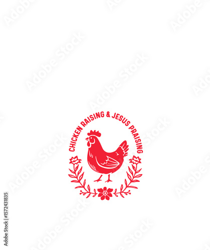 chicken raising JESUS Preaching svg
