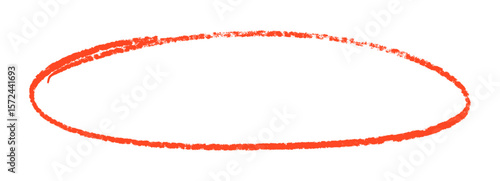 Hand drawn marker vector oval. Text highlight mark made with brush. Ellipse sign for text emphasis.