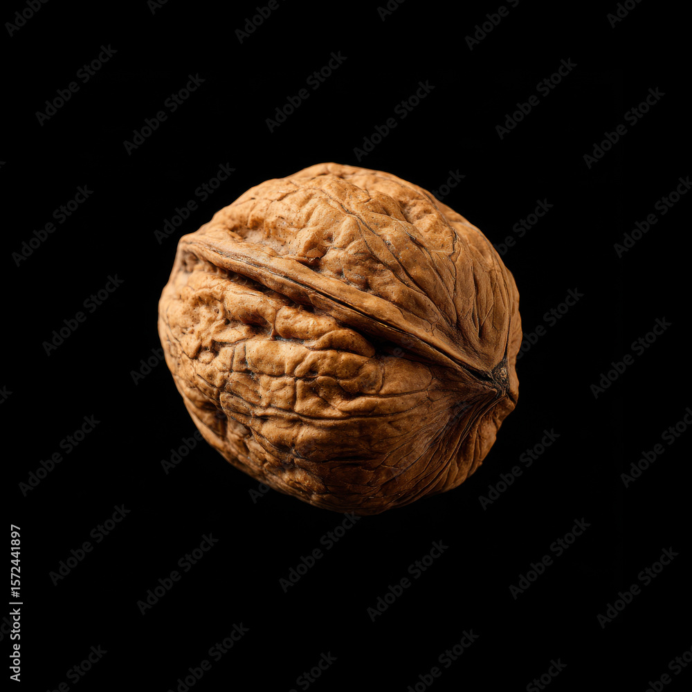 Obraz premium Nut on a black background