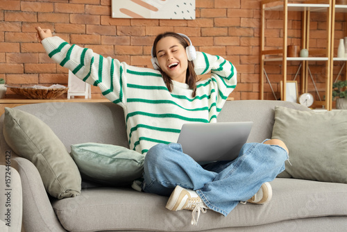 Beautiful young happy woman...