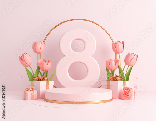 pink tulips in vase