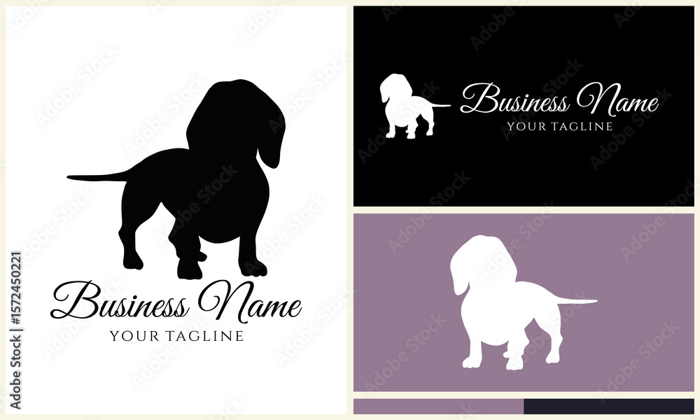 Fototapeta premium Dachshund Logo Designs. (2)